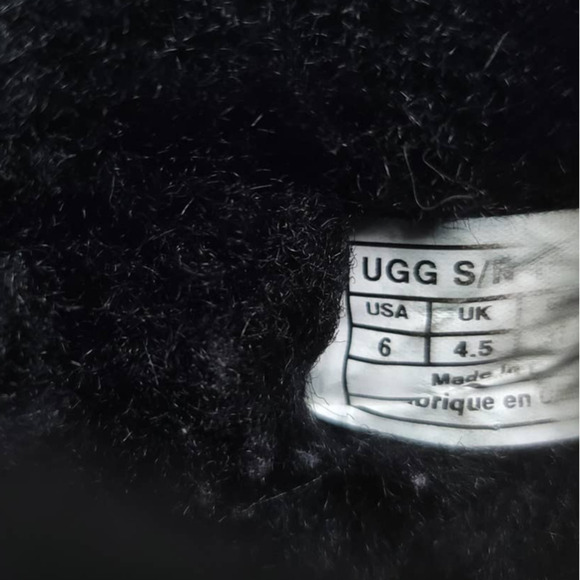 UGG Australia Becket II Dark Green Leather Sheepskin Boots Women's size 6 - Picture 8 of 8